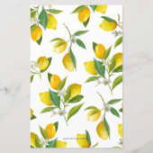 Lemon Themed Brautparty Bingospiele, (Rückseite)