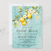 Lemon Themed Brautparty Brunch Einladung (Vorderseite)