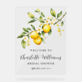 Lemon Themed Brautparty Willkommen Acrylschild (Vorderseite)