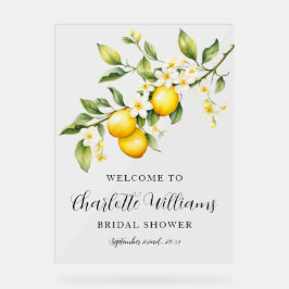 Lemon Themed Brautparty Willkommen Acrylschild