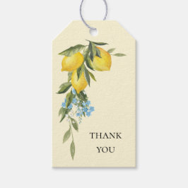 Lemon Themed Bridal Shower Favor Gift Tag Geschenkanhänger