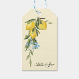 Lemon Themed Bridal Shower Favor Gift Tag Geschenkanhänger