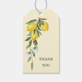 Lemon Themed Bridal Shower Favor Gift Tag Geschenkanhänger