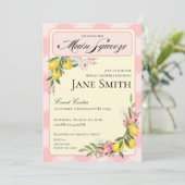 Lemon Themed Bridal Shower Invitation Einladung (Stehend Vorderseite)