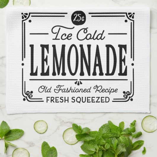 Lemon Themed Geschirrtuch (Gefaltet)