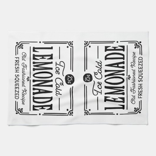 Lemon Themed Geschirrtuch (Horizontal)