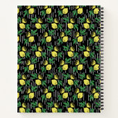Lemon-Themed "Happy Journal" - Früchte & Positivit Notizblock (Rückseite)