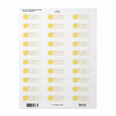 Lemon Themed Personalisiert Address Labels (Vorne)
