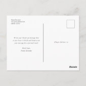 Lemon themed, Sommer Brautparty vielen Dank Postkarte (Rückseite)