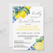 Lemon Tile Brautparty Einladung (Vorderseite)