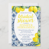 Lemon Tile Brautparty Einladung (Vorderseite)