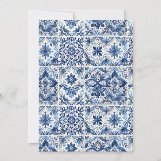 Lemon Tile Brautparty Einladung (Rückseite)