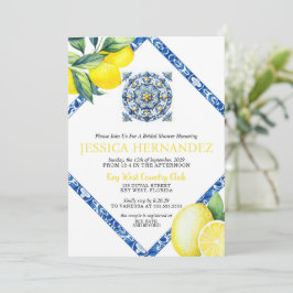 Lemon Tile Bridal Dusche Einladung