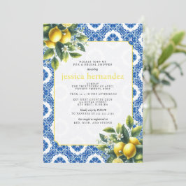 Lemon Tile Bridal Dusche Einladung
