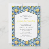 Lemon Tile Bridal Dusche Einladung (Vorderseite)