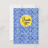 Lemon & Tile "Danke" flache Grußkarte Dankeskarte (Vorderseite)