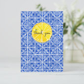 Lemon & Tile Dankeskarten Dankeskarte (Stehend Vorderseite)