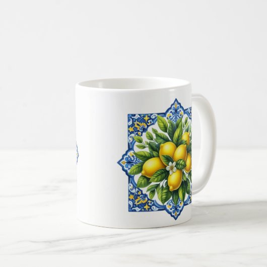 Lemon Tile Kaffeetasse (VorderseiteRechts)
