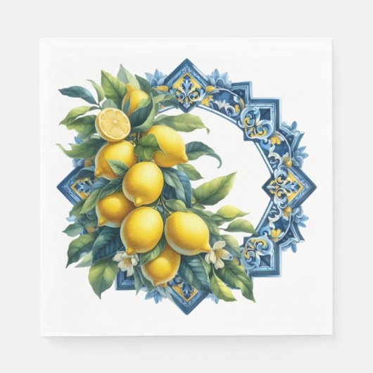 Lemon Tile Napkins Serviette (Vorderseite)