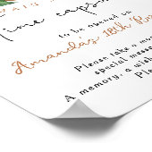 Lemon Time Kapsel 1. Geburtstag geschlechtsneutral Poster (Ecke)