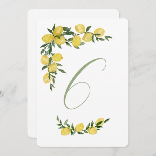 Lemon Tischnummer 6 (Vorne/Hinten)