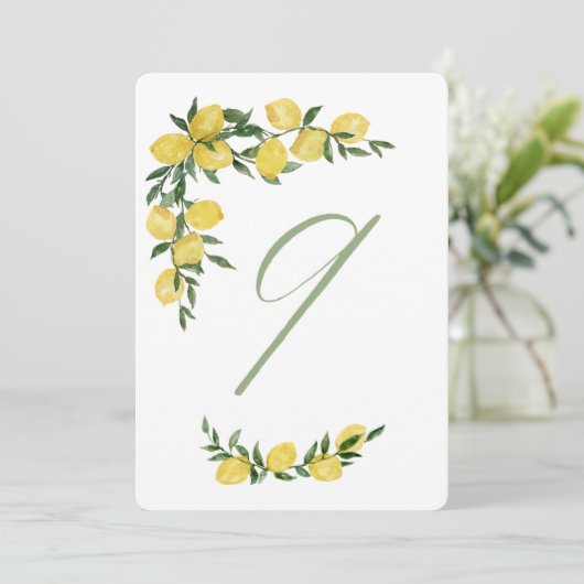 Lemon Tischnummer Nine (Stehend Vorderseite)