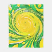 Lemon Tornado Design Fleecedecke (Vorderseite)