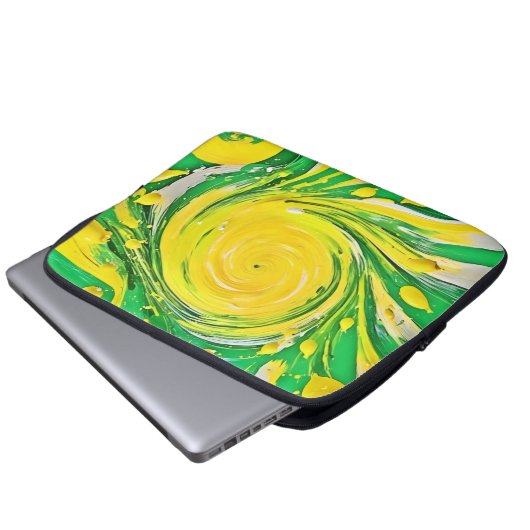 Lemon Tornado Design Laptopschutzhülle (Vorne Knopf)