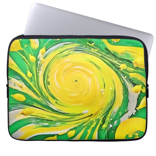 Lemon Tornado Design Laptopschutzhülle (Vorderseite)