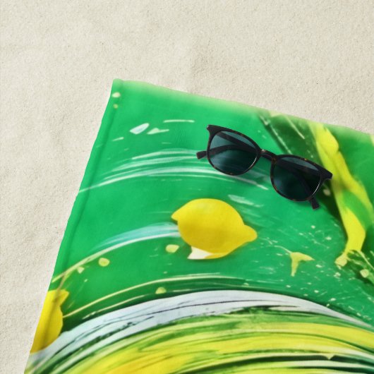 Lemon Tornado Design Strandtuch (Beispiel)