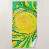 Lemon Tornado Design Strandtuch (Vorderseite)
