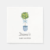 Lemon Tree Baby Shower Serviette (Vorderseite)
