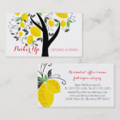 lemon tree bakery chef catering business card visitenkarte (Vorne/Hinten)