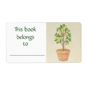 Lemon Tree-Buchlabel (Vorne)