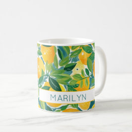 Lemon Tree Citrus Orange Limes NAME farbenfroh Kaffeetasse