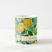 Lemon Tree Citrus Orange Limes NAME farbenfroh Kaffeetasse (Mittel)