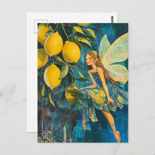 Lemon Tree Fairy Postkarte (Vorne/Hinten)