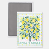 Lemon Tree in Amalfi Italien Magnet (Vorderseite/Rückseite)
