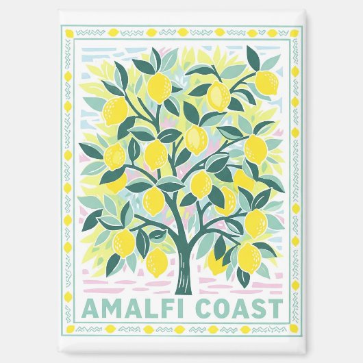 Lemon Tree in Amalfi Italien Magnet (Vorderseite)