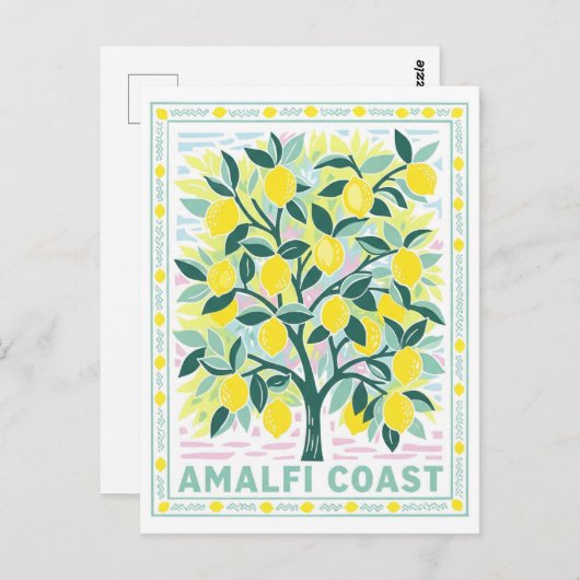 Lemon Tree in Amalfi Italien Postkarte (Vorne/Hinten)