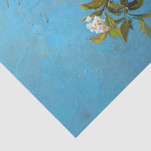 Lemon Tree in Clay Pot mit Blüten Seidenpapier (Ausschnitt)