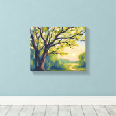 Lemon Tree Italienische Landschaftsmalerei Leinwanddruck (Insitu (Holzboden))