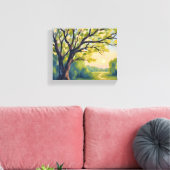 Lemon Tree Italienische Landschaftsmalerei Leinwanddruck (Insitu (Wohnzimmer))