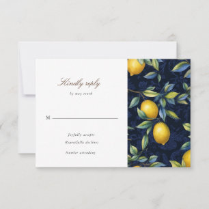 Lemon Tree Italy Destination RSVP Antwortkarte Karte