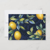 Lemon Tree Italy Destination UAWG Response Card RSVP Karte (Rückseite)