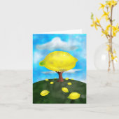 Lemon Tree Karte (Gelbe Blume)