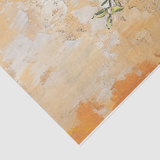 Lemon Tree Lavender Garden Malerei Dekoupage Seidenpapier (Ausschnitt)