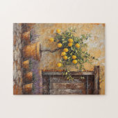 Lemon Tree Lavender Garden Malerei Puzzle (Horizontal)