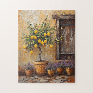 Lemon Tree Lavender Garden Malerei Puzzle