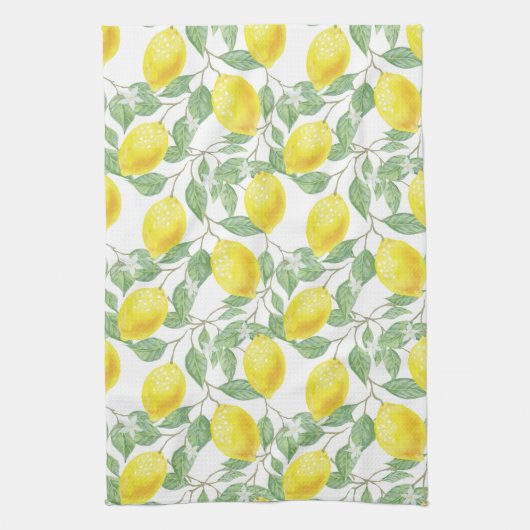 Lemon Tree Pattern Handtuch (Vertikal)